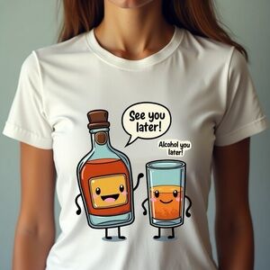 Funny alcohol shirt for women (all sizes available)